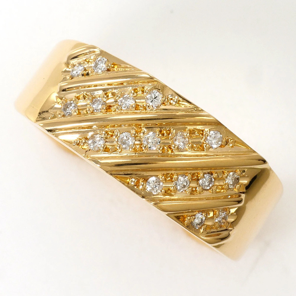 VINTAGE 18k Gold Diamond Ring